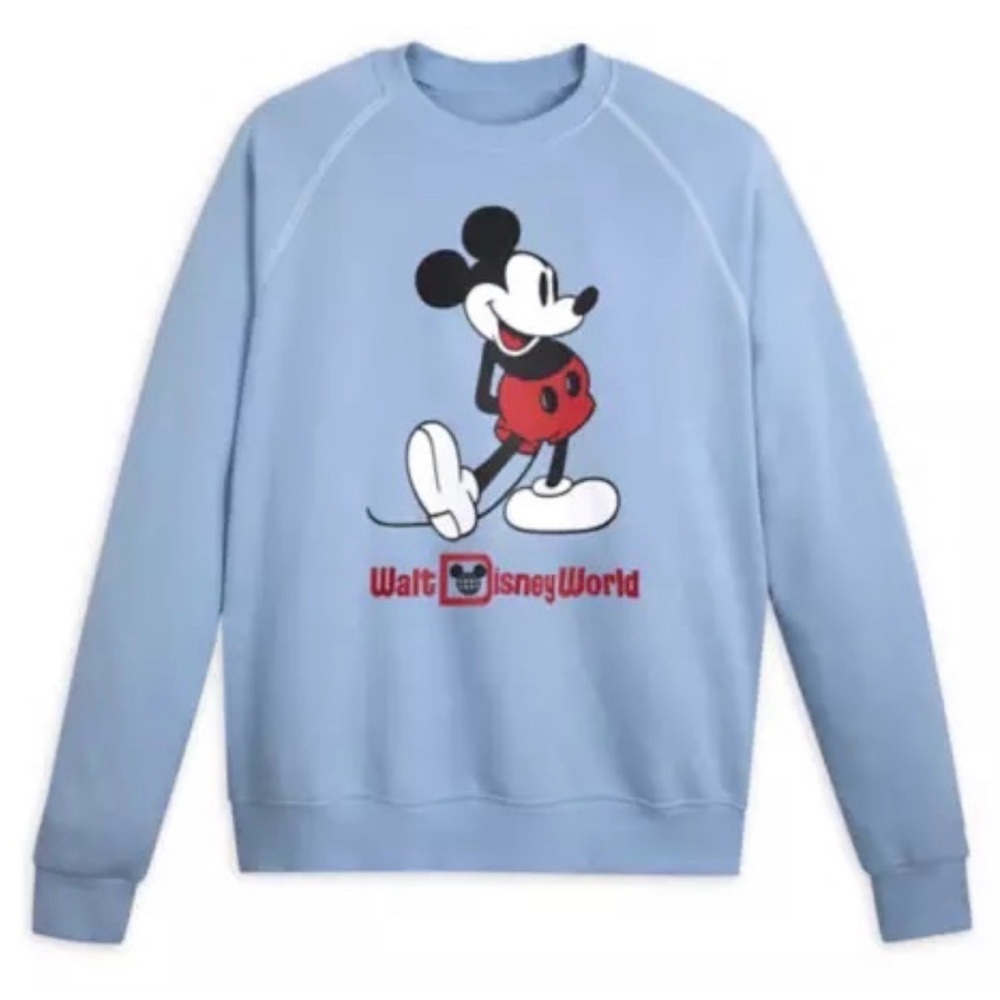 Mickey Mouse blue logo crewneck sweatshirt 23515